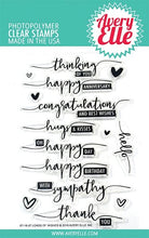 Avery Elle - Loads Of Wishes - 4x6 Inch Clear Stamp Set Avery Elle