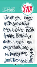 Avery Elle - More Sentiments Clear Stamps Avery Elle