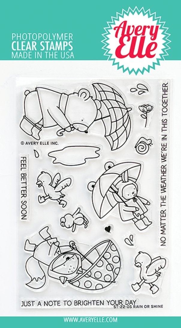 Avery Elle - -Rain Or Shine Clear Stamps Avery Elle