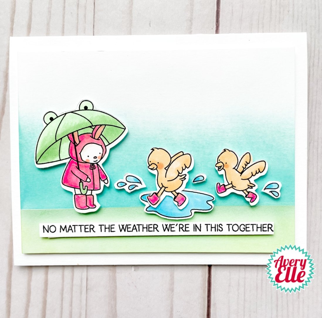 Avery Elle - -Rain Or Shine Clear Stamps Avery Elle