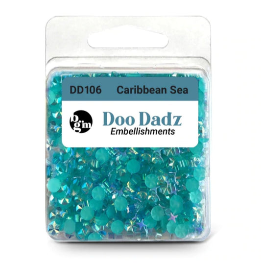 Buttons Galore - Doo Dadz - Caribbean Sea - Embellishments Buttons Galore