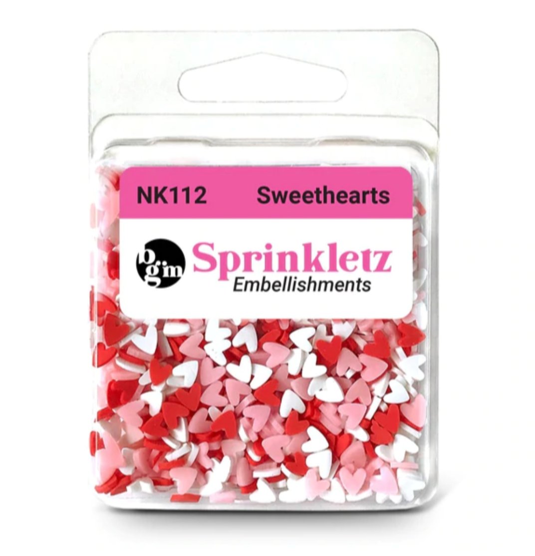 Buttons Galore - Sprinkletz - Sweethearts -  Embellishments Buttons Galore