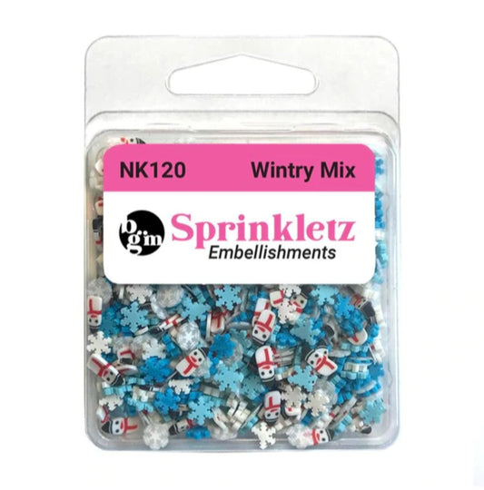 Buttons Galore - Sprinkletz - Wintry Mix -  Embellishments Buttons Galore