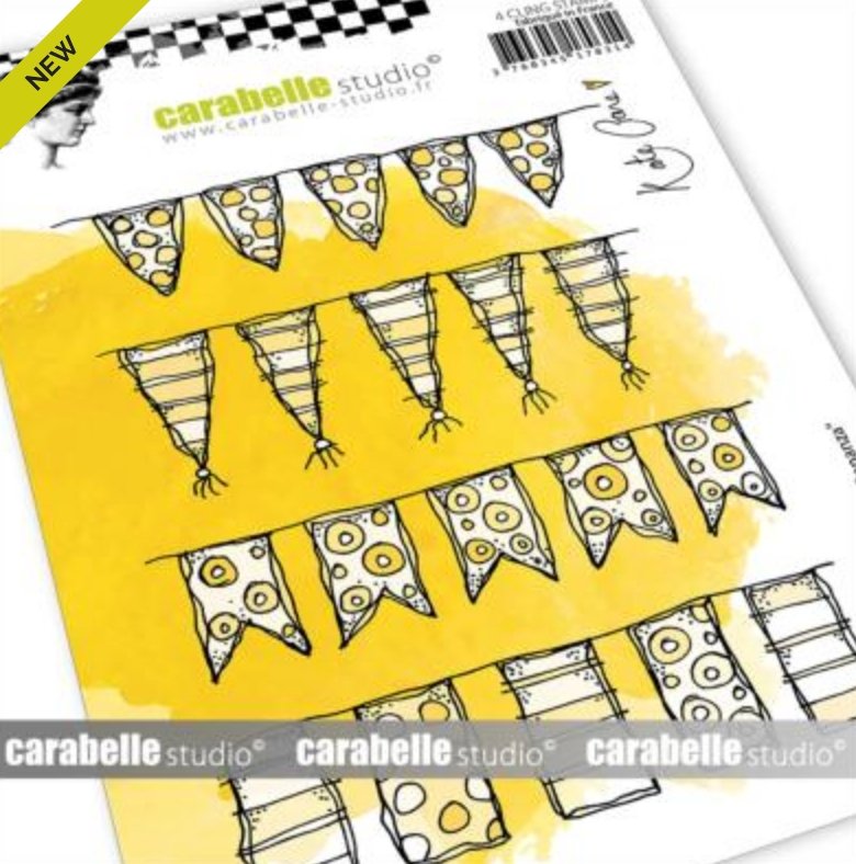 Carabelle Studio - Rubber Cling Stamp A6 - Bunting Bonanza by Kate Crane Carabelle Studio