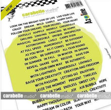 Carabelle Studio - Rubber Cling Stamp A6 - Mini Words - Good Mood by Azoline Carabelle Studio