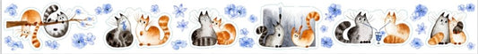 Chonky Cat Washi Tape Sticker - Love and Friendship Washi Tape Shop