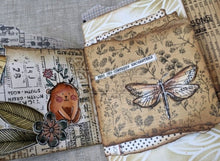 Chou and Flowers - BEAR DOUDOU CALIN WITH FLOWERS STAMP - 2.5 x 1.5 inch - Collection Voyage Imaginaire Chou and Flowers