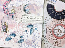 Chou and Flowers - BELLE ETOILE STAMP - 4.5 x 6.5 inch - Collection - Dans La Lune - Background Stamp Chou and Flowers