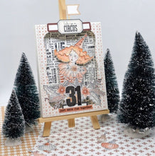 Chou and Flowers - CIRCUS GIRL STAMP - 7.5 x 4 inch - Collection Little Circus Chou and Flowers