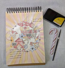 Chou and Flowers - CIRCUS GIRL STAMP - 7.5 x 4 inch - Collection Little Circus Chou and Flowers