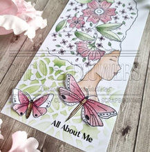 Chou and Flowers - CLEAR STAMP ALL ABOUT ME STAMP - 7x4 inch Chou and Flowers