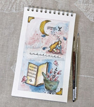 Chou and Flowers - CLEAR STAMP CREATIVITY - Collection Dans La Lune - 4.5 x 9 inch Chou and Flowers