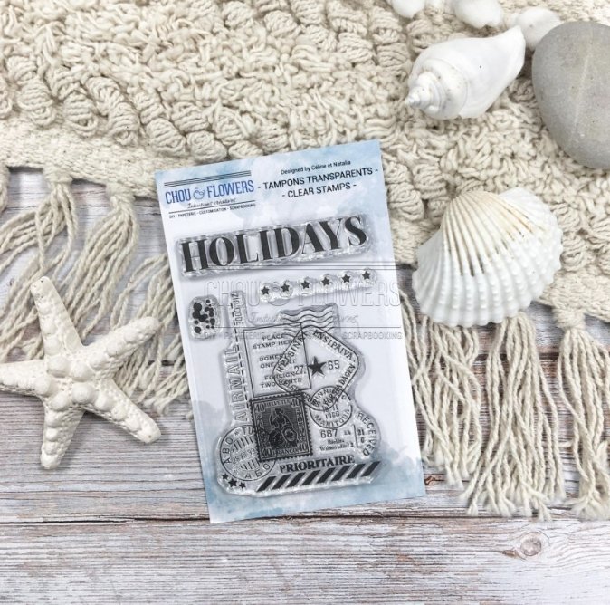 Chou and Flowers - CLEAR STAMP HOLIDAYS Chou and Flowers