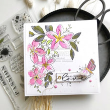 Chou and Flowers - CLEAR STAMP LA VIE EST UNE FLEUR - 6 X 9 inch Chou and Flowers