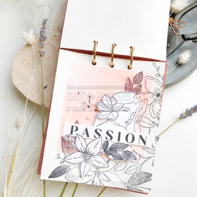 Chou and Flowers - CLEAR STAMP LA VIE EST UNE FLEUR - 6 X 9 inch Chou and Flowers