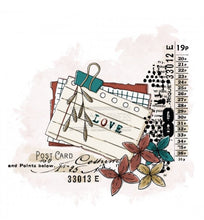 Chou and Flowers - CLEAR STAMP NOTES - Collection Voyage Imaginaire - 4.5 x 9 inch Chou and Flowers