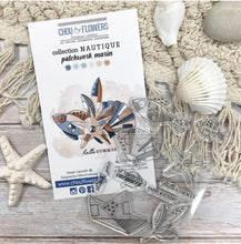 Chou and Flowers - CLEAR STAMP PATCHWORK MARINE Chou and Flowers