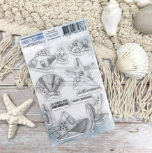 Chou and Flowers - CLEAR STAMP PATCHWORK MARINE Chou and Flowers