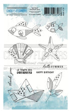 Chou and Flowers - CLEAR STAMP PATCHWORK MARINE Chou and Flowers