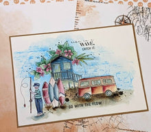 Chou and Flowers - CLEAR STAMP SURF Chou and Flowers