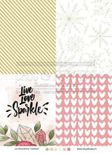 Chou and Flowers - CYCLIQUE ILLUSTRATIONS - 9 beautiful papers - A5 - 170g Chou and Flowers