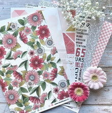 Chou and Flowers - CYCLIQUE STATIONERY COLLECTION - 10 beautiful papers - A4 Chou and Flowers