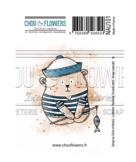 Chou and Flowers - EZ STAMP DOUDOU MARIN Chou and Flowers