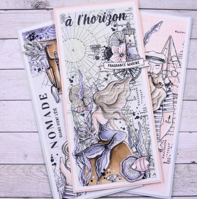 Chou and Flowers - EZ STAMP MERMAID Chou and Flowers