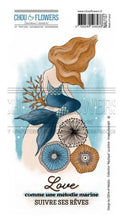 Chou and Flowers - EZ STAMP MERMAID Chou and Flowers