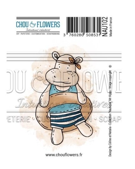 Chou and Flowers - EZ STAMP MR HIPPO Chou and Flowers