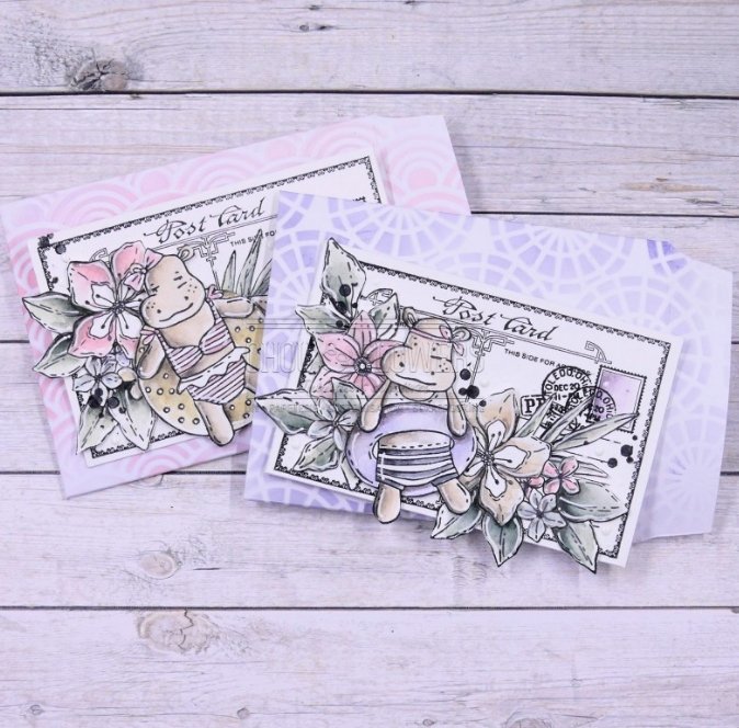Chou and Flowers - EZ STAMP MR HIPPO Chou and Flowers
