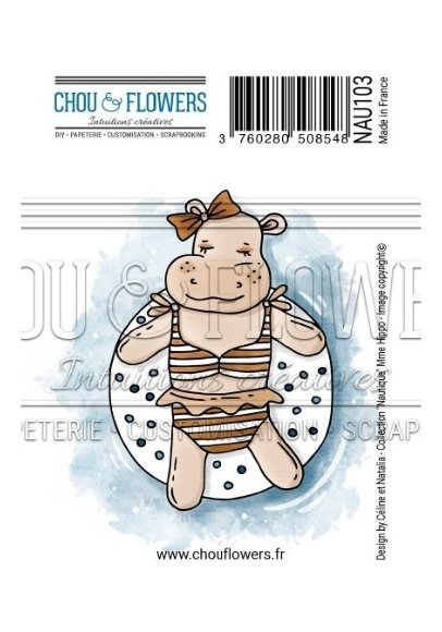 Chou and Flowers - EZ STAMP MRS HIPPO Chou and Flowers