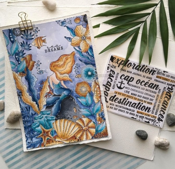 Chou and Flowers - EZ STAMP UNDERWATER FLOWERS Chou and Flowers