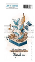 Chou and Flowers - EZ STAMP WELCOME ON BOARD Chou and Flowers