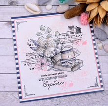 Chou and Flowers - EZ STAMP WELCOME ON BOARD Chou and Flowers