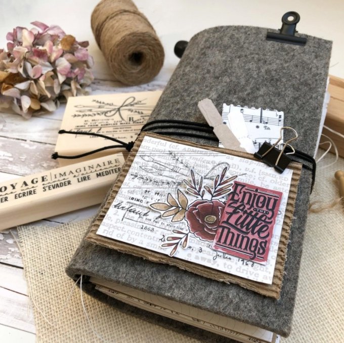 Chou and Flowers - IMAGINARY JOURNEY ILLUSTRATIONS - 9 beautiful papers - A5 - 170g Chou and Flowers