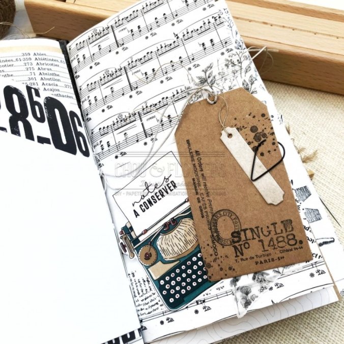 Chou and Flowers - IMAGINARY JOURNEY ILLUSTRATIONS - 9 beautiful papers - A5 - 170g Chou and Flowers