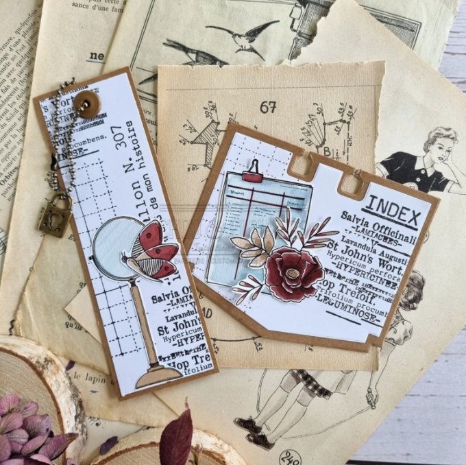 Chou and Flowers - IMAGINARY JOURNEY ILLUSTRATIONS - 9 beautiful papers - A5 - 170g Chou and Flowers