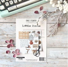 Chou and Flowers - LITTLE CIRCUS ILLUSTRATIONS - 9 beautiful papers - A5 - 170g Chou and Flowers