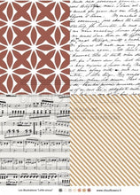 Chou and Flowers - LITTLE CIRCUS ILLUSTRATIONS - 9 beautiful papers - A5 - 170g Chou and Flowers