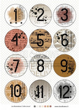 Chou and Flowers - LITTLE CIRCUS ILLUSTRATIONS - 9 beautiful papers - A5 - 170g Chou and Flowers