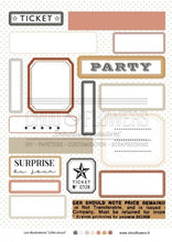 Chou and Flowers - LITTLE CIRCUS ILLUSTRATIONS - 9 beautiful papers - A5 - 170g Chou and Flowers