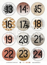 Chou and Flowers - LITTLE CIRCUS ILLUSTRATIONS - 9 beautiful papers - A5 - 170g Chou and Flowers