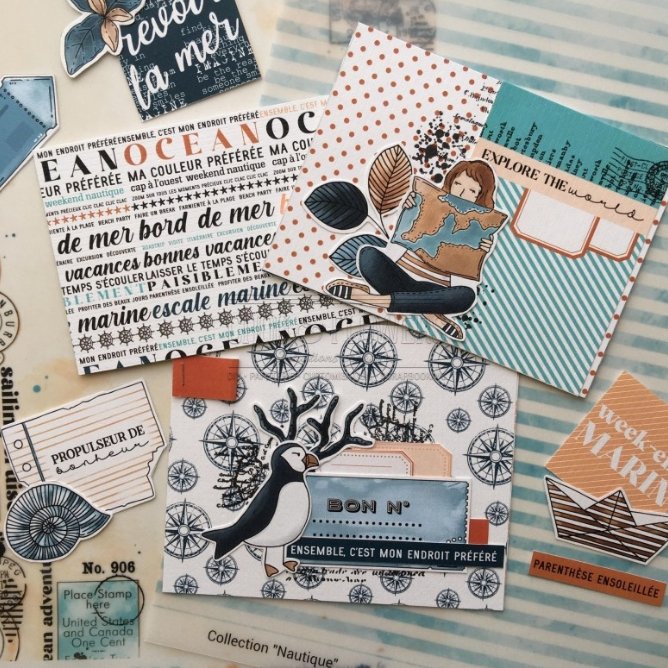 Chou and Flowers - NAUTICAL ILLUSTRATIONS Chou and Flowers