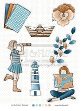 Chou and Flowers - NAUTICAL ILLUSTRATIONS Chou and Flowers