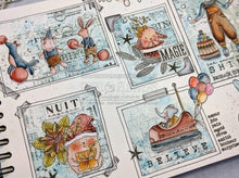 Chou and Flowers - PARADE STAMP - 2.5 x 4 inch - Collection Little Circus - Animal Parade Chou and Flowers