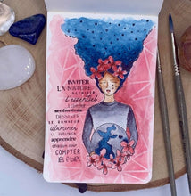 Chou and Flowers - STAMP INVITE NATURE - 7.5 x 4 inch - Collection Dans La Lune Chou and Flowers