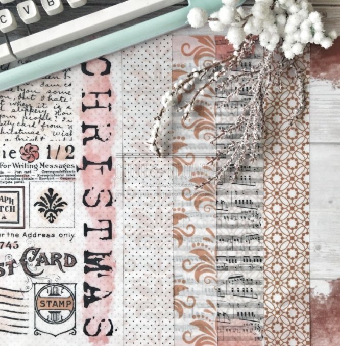 Chou and Flowers - THE JUNK LITTLE CIRCUS COLLECTION - 18 beautiful papers - A4 Chou and Flowers