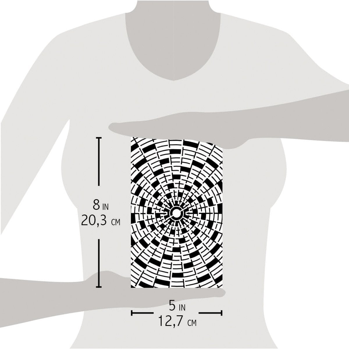 Ciao Bella - Bad Girls - Concentric - Stencil - 5x8 inch Ciao Bella