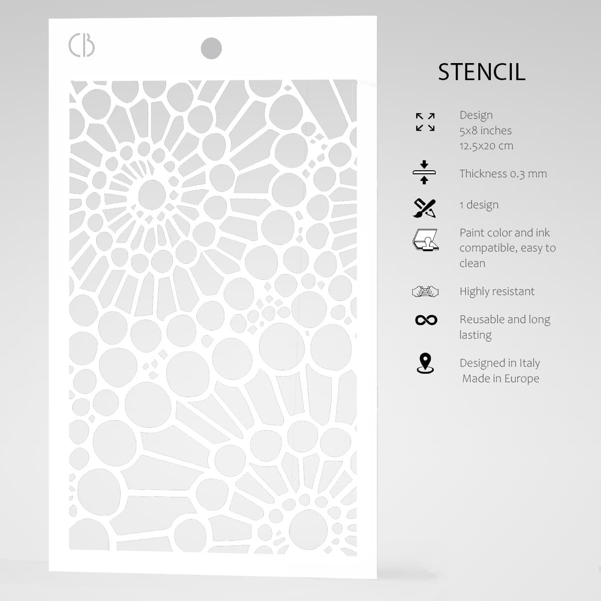 Ciao Bella - Bad Girls - Double Spiral - Stencil - 5x8 inch Ciao Bella